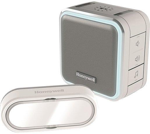 Funk Gong mit Lichtring Schlafmodus und Klingeltaster Querformat grau 