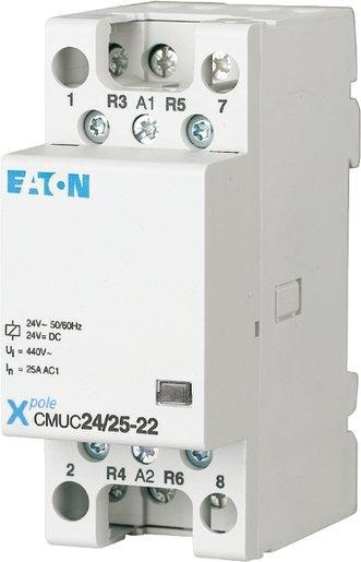 Installationsschütz 24 V AC / DC 4 S 25 A 