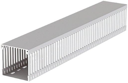 Verdrahtungskanal lichtgrau RAL7035 80x80 U43X 