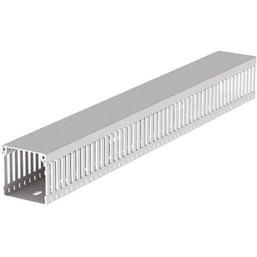 Verdrahtungskanal lichtgrau RAL7035 60x60 U43X 