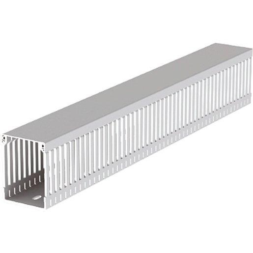 Verdrahtungskanal lichtgrau RAL7035 80x60 U43X 