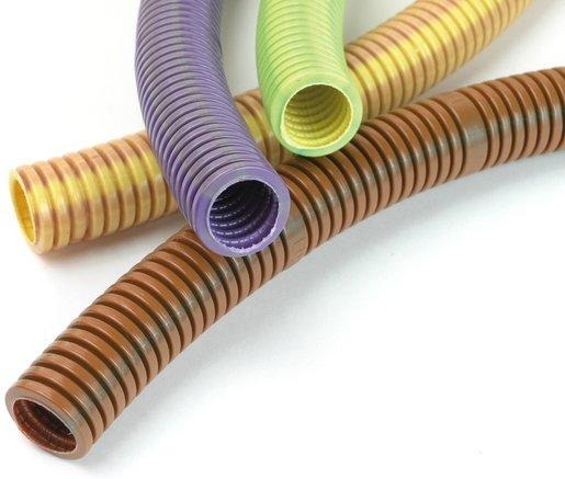 Biegsames Panzerrohr FXP 25 mittel gewellt silikonfrei grau 100m 