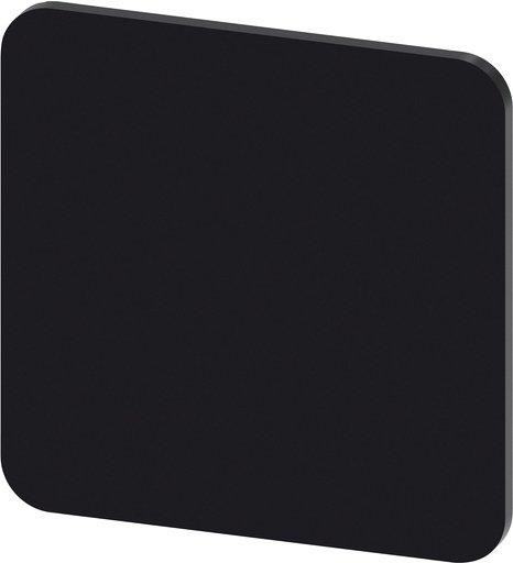 Bezeichnungsschild zum Kleben auf Gehäuse Schildgrösse 22x22mm schwarz 