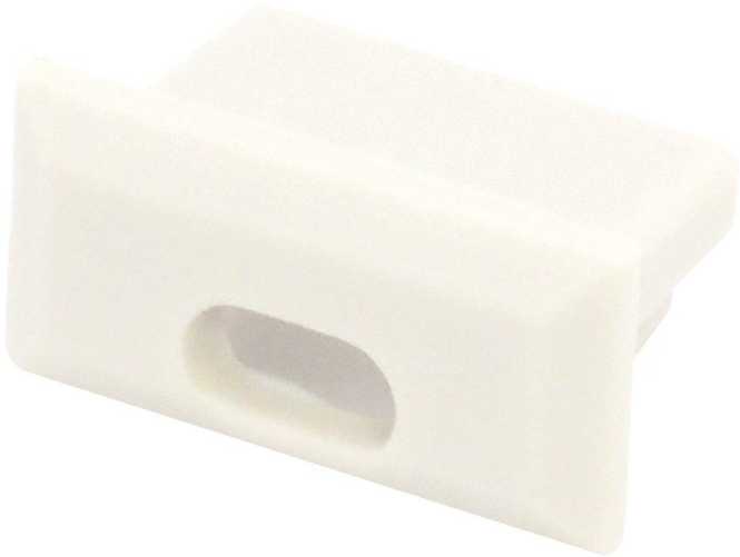 Milano Endkappe grau mit Kabelauslass / Milano 