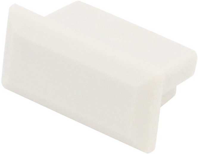 Milano Endkappe grau ohne Kabelauslass / Milano 