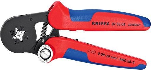 Aderendhülsen - Presszange selbsteinstellend 0,08 - 10 + 16 mm² 