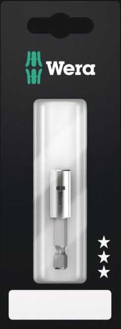 Bithalter mit Edelstahlhülse Sprengring und starkem Dauermagnet 50 mm 