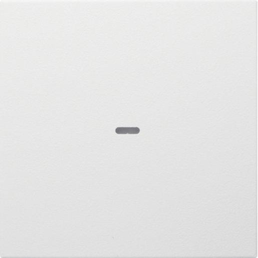 KNX S.1/B.x Abdeckung 1-fach mit klarer Linse polarweiß matt 