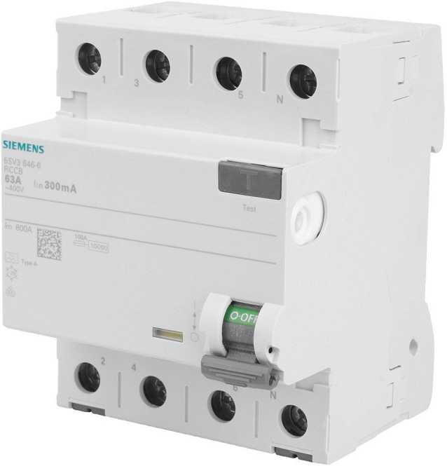 FI-Schutzschalter  63A 4-polig 300mA Typ A 