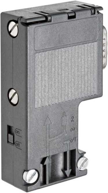 Anschlussstecker für PROFIBUS bis 12 MBit/S 90Grd Kabelabgang 15,8x64x 