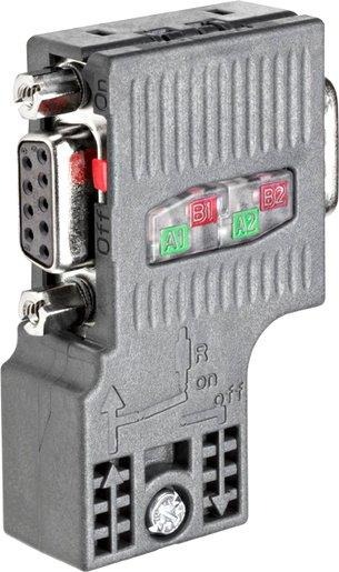 SIMATIC DP Anschlussstecker für PROFIBUS bis 12 MBit/S 90 Grad Kabelab 