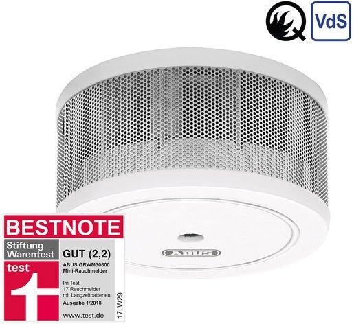 Mini-Rauchwarnmelder mit fest eingebauter 10 Jahres-Lithiumbatterie 