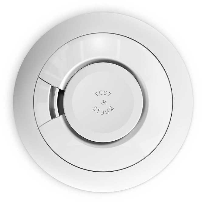 Rauchwarnmelder mit AudioLINK und fest eingebauter 10 Jahres-Lithiumbatterie 