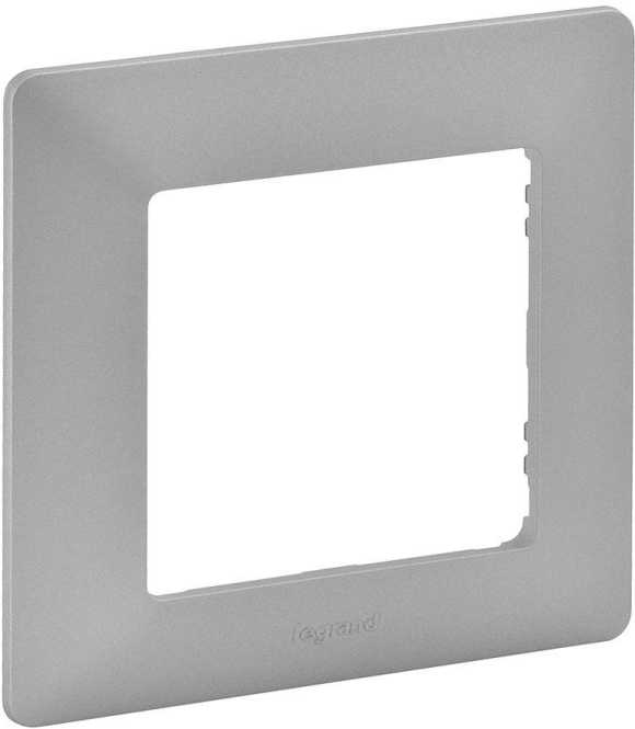 1-fach Abdeckrahmen Valena Life Aluminium 