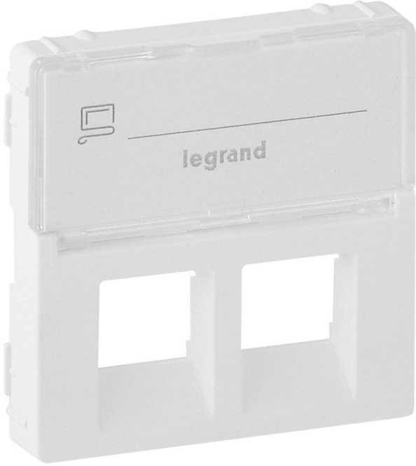2-fache Rj11/RJ45 Datendosen Abdeckung Valena Life ultraweiß 