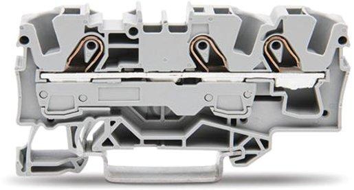 3-Leiter-Durchgangsklemme 0,5 - 6 mm² grau 