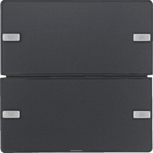 KNX Q.x Tastsensor KOMFORT 2-fach Komfort anthrazit samt 