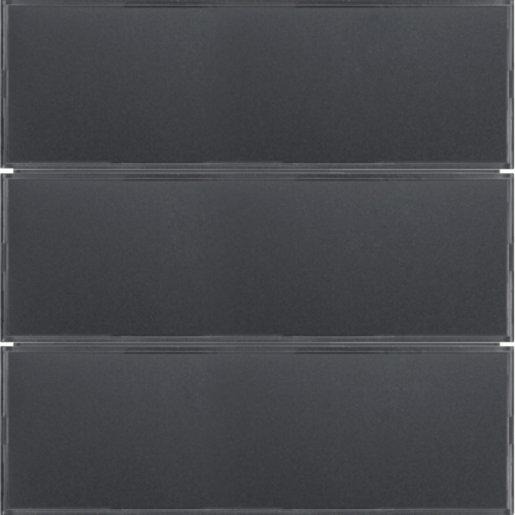 Tastsensor 3-fach Komfort Beschriftungsfeld KNX S.1/B.x anthrazit/alu 
