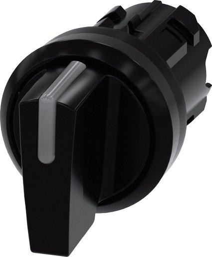 Knebelschalter beleuchtbar 22mm rund Kunststoff schwarz 