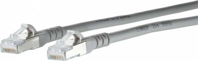 Patchkabel Kat6A 10GB_T AWG26 2RJ45 SFTP LS0H grau 0,3 m 