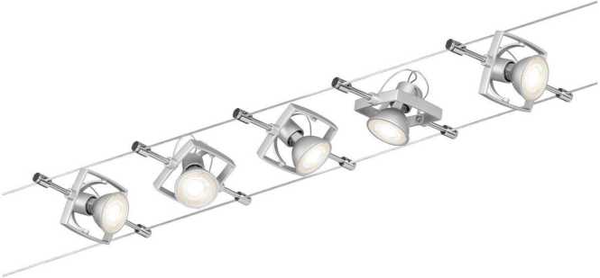 Wire System Set Mac II max. 5x10W GU5,3 Chrom matt 