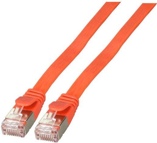 Flachpatchkabel Kat.6a U/FTP 0,25m rot 