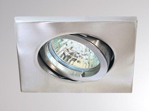 SERIE 4236 HV Einbaustrahler quadratisch 1xGU10 max.50W nickel matt 