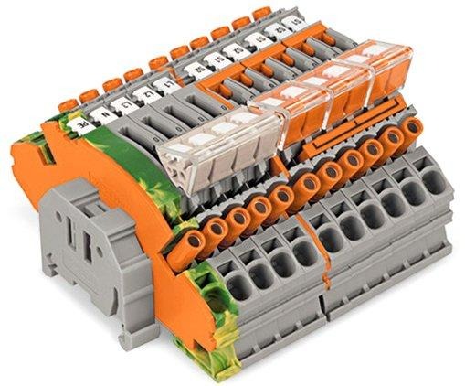 Klemmenblock für die Sekundärverdrahtung von 3 Stromwandlern 