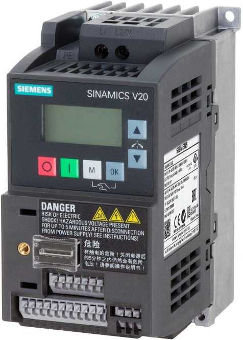 Frequenzumrichter 0,55kW C1 1x 240V 4DI 2DO 2AI 1AO USS/MODBUS RTU 
