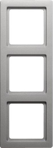 Rahmen 3-fach Q.1 Aluminium matt lackiert 