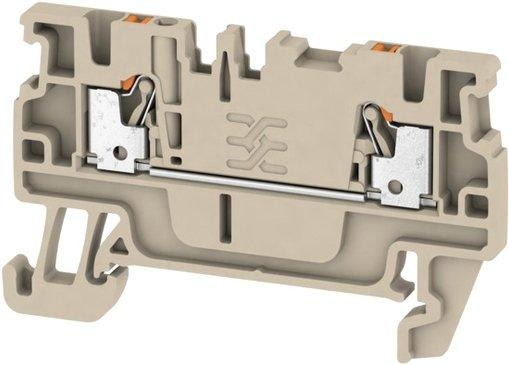 Durchgangsreihenklemme 0,5 - 1,5 mm² dunkelbeige 