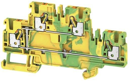 Schutzleiter-Reihenklemme 2,5 mm² grün/gelb 