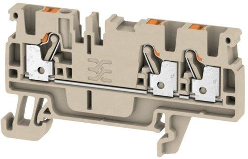 Durchgangsreihenklemme 0,5 - 2,5 mm² dunkelbeige 