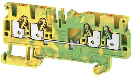 Schutzleiter-Reihenklemme 2,5 mm² grün/gelb 