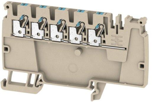 Durchgangsreihenklemme 0,5 - 2,5 mm² dunkelbeige 