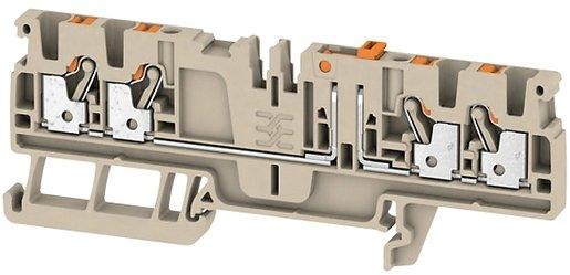Prüftrenn-Reihenklemme 2,5 mm² dunkelbeige 