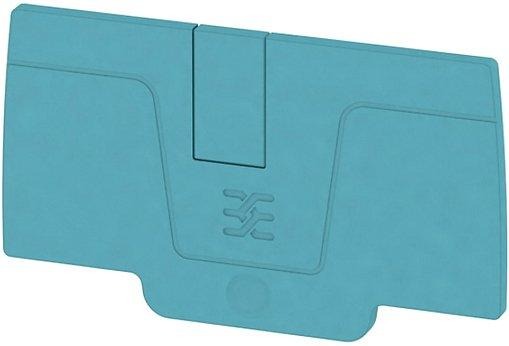 Abschlussplatte 6 rastbar blau 