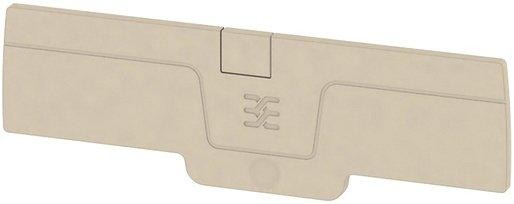 Abschlussplatte 2,5 rastbar dunkelbeige 