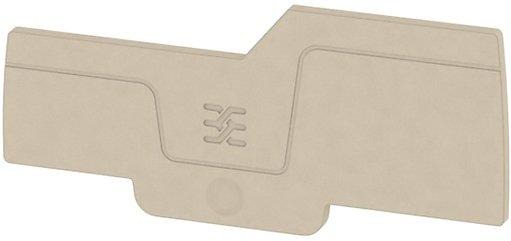 Abschlussplatte rastbar dunkelbeige 