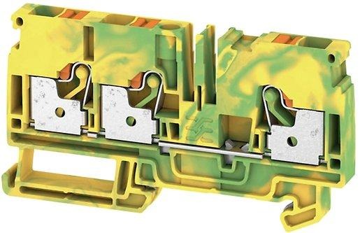 Schutzleiter-Reihenklemme 6 mm² grün/gelb 