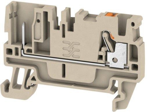 Durchgangsreihenklemme 0,5 - 2,5 mm² dunkelbeige 