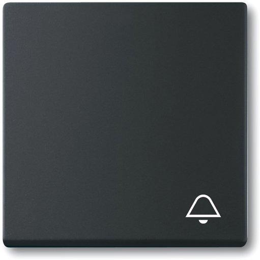 Wippe mit Aufdruck Klingel schwarz matt 