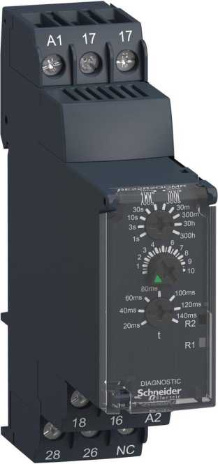 Zeitrelais für Stern-Dreieck-Anlasser 0,05 s 300 h 240 V AC/DC 2W 