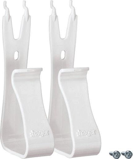 Multimedia-Gerätehalter aus Kunststoff weiß 2-teilig 