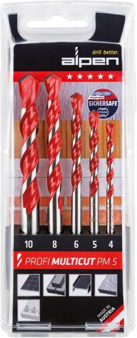 Kassette Profi Multicut PM 5 / 5-tlg. Ø 4,0 - 10,0 mm 