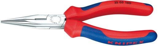 Flachrundzange mit Schneide mit Mehrkomponenten-Hüllen 160 mm 