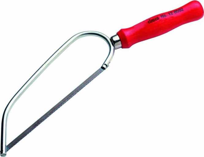 Taschensäge PUK Spannweite 150mm mit festem lackiertem Holzheft 