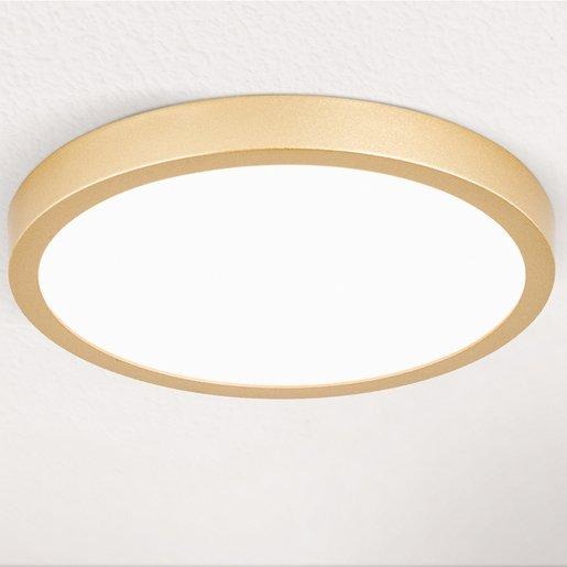 Deckenleuchte gold-matt LED 22W 2100lm 3000K DM:23cm H:2,4cm 