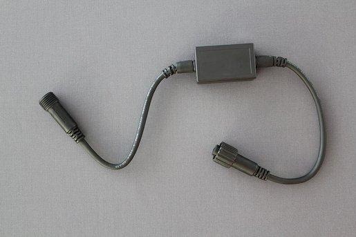QuickFix LED Outdoor Adapter 0,5m schwarzes Kabel 