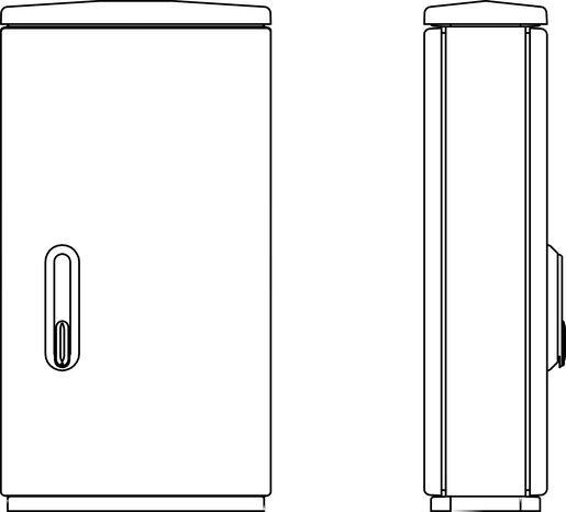 Verteilerschrank Serie F F3/1 850/320 440x836x322mm 